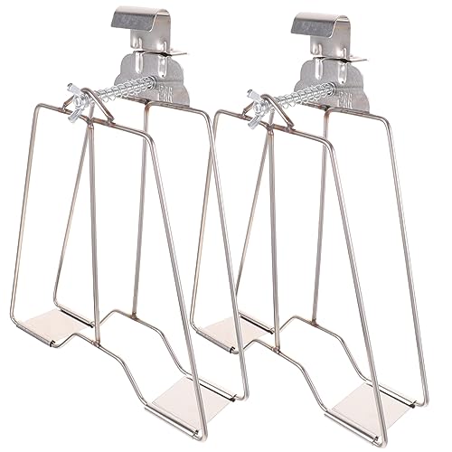 PartyKindom Stainless Steel BBQ Clamp 44cm Large Heavy-Duty Grill Clip for Duck Chicken Fish Practical Oven Barbecue Clip Set of 2 for Kitchen and Outdoor Grilling