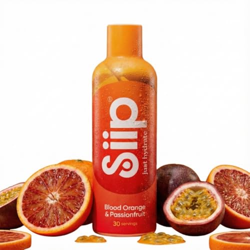 Siip Hydrate Liquid Electrolytes & Vitamins, Makes 30 Drinks, with B12, C, D3, Magnesium, Zinc, Blood Orange & Passionfruit Flavour