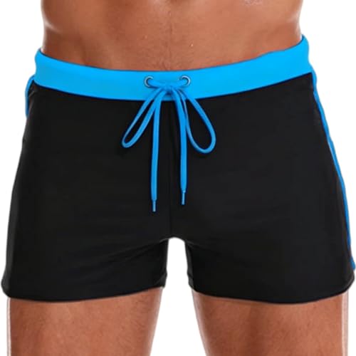 Smatstyle Maillot de Bain Homme Short de Bain Boxer Schage Rapide Slip de Bain Homme Piscine de Plage avec Réglable Cordon de Serrage Doublure de Compression...