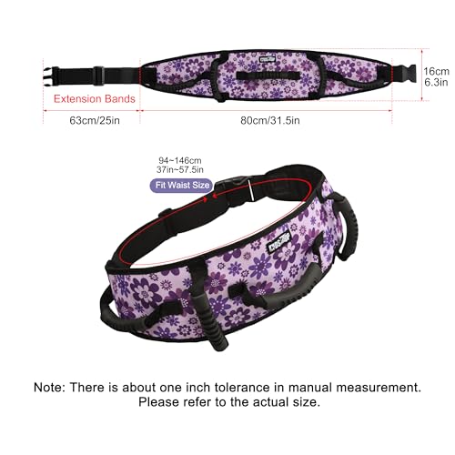 MDSTOP Gait Belt Transfer Belt for Seniors, Anti-Slip Gate Belt for Elderly Lifting with Quick Release Buckle, Medical Belt for Lifting Patients, for Handicap, Physical Therapy, Elderly (Purple) - Image 3