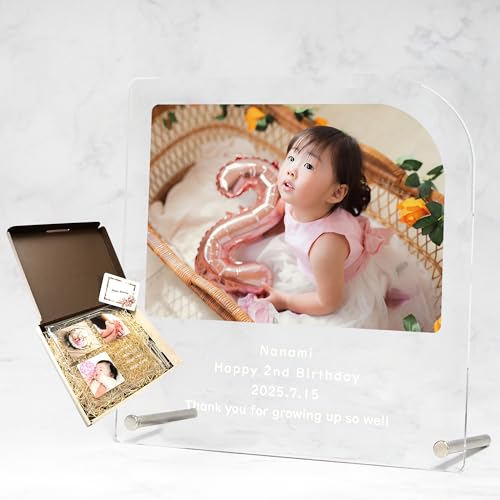 写真入り フォトフレーム 写真立て 子供 七五三 孫 母の日 父の日 敬老の日 フォトパネル 写真 印刷 プレゼント ギフト 贈り物 オーダーメイド Photo Print お祝い 記念品 記念 還暦祝い 退職祝い 卒業記念 (A)