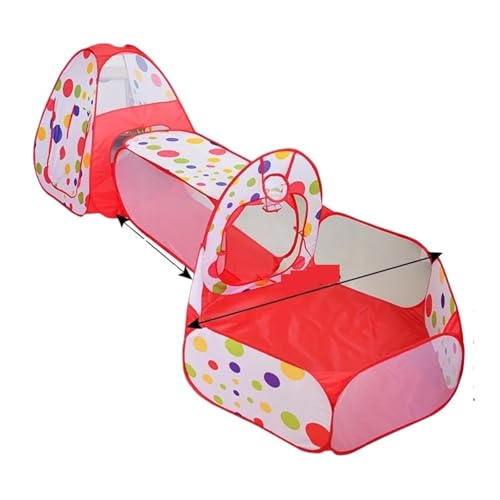 Tiendas de campaña para Jugar Tienda de campaña portátil for niños, Piscina Bolas, Tiendas emergentes for Exteriores(Red)