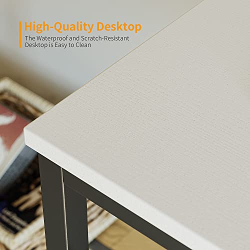 Cubicubi Computer Desk, 32 Inch Home Office Writing Study Desks, Small Pc Table, Modern Simple Style For Space-Saving, White #TOP4