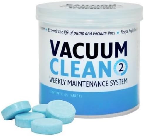 45 Tab/Box Dental Vacuum Clean Weekly Maintenance System 45/Tablets 16oz. Blue