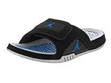 Nike Men's Jordan Hydro IV Retro Sandal (10 D(M) US, Black/Soar/Matte Silver)