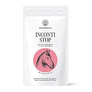 Sensipharm Inconti Stop Paard – Voedingssupplement bij Incontinentie & Plas problemen – 180 Tabletten à 1000 mg