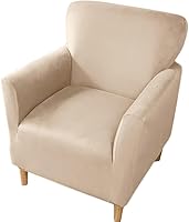 Vista 25 de XMAYODS Funda elástica para silla de club, fundas para silla de bañera, funda suave para sillón, protector de muebles extraíble, funda para silla