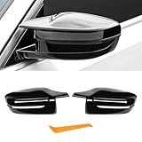 YOCENSE Mirror Caps Fitment for BMW 2PCS-Set (Gloss Black, G20 G21 G30 G31 G32 GT G11 G12 G14 G15 G16)