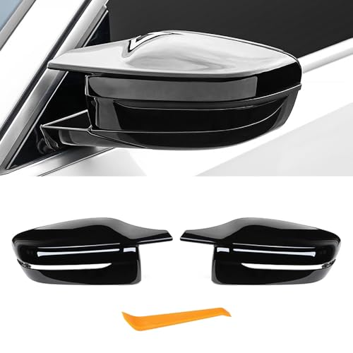 YOCENSE Mirror Caps Fitment for BMW 2PCS-Set (Gloss Black, G20 G21 G30 G31 G32 GT G11 G12 G14 G15 G16)