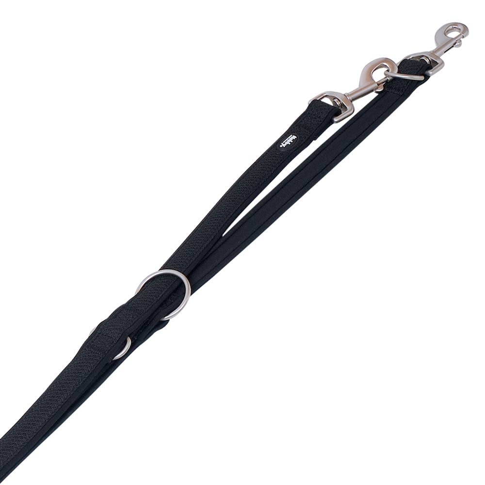 Nobby Mesh Preno Dog Lead Length 200 cm Width 20/25 mm Black