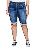 Sheego Damen Große Größen Bermudas Jeansbermudas Freizeitmode sportlich - unifarben
