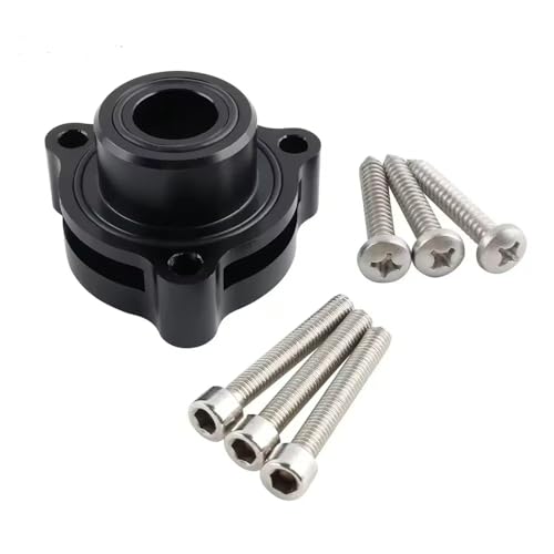 Universal Turbo Valve Adapter, Aluminum BOV Adapter for 2.7 Turbo Engine Car Accessories (Black)
