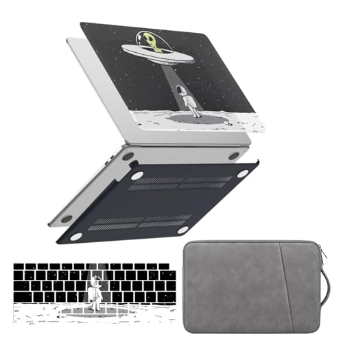 Carcasa MacBook Air 11 para estudiantes y viajeros con diseño espacial y bolsa de transporte