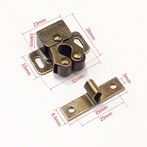 Absorbeur de porte d'armoire en fer forgé haut de gamme x2 - 3