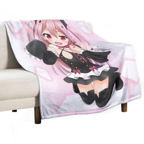 毛布 終わりのセラフ クルル・ツェペシ ブランケット ひざ掛け 大判 敷き毛布 シングル 冬用 おしゃれ 掛け敷き兼用 布団 軽量 肩掛け あったか 肌触り良い ふんわり 冷房対策 静電気防止 四季適用 抗菌防臭 吸湿発熱 防寒 旅行 出張 車載用 キャン