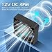 WDERAIR 40mm x 10mm 12V DC Brushless Cooling Fan High Speed 4500RPM 3Pin for Radiator/Electronics/DIY Replacement Cooling, Small Electric Ventilation Projects (1.5 Inch, Black，2Pack)