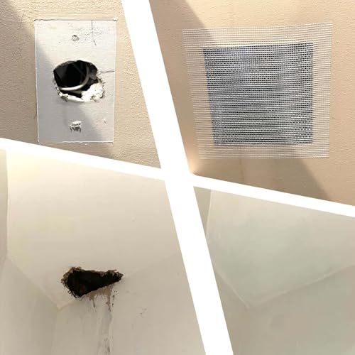 Tiruiya Löcher Füllen Wand, Selbstklebendes Wand Reparatur Patch Aluminium, Lässt Sich Gut Verarbeiten Trockenbau Gipskarton Flicken, Spachtelmasse Innen für Löchern Hohle Steckdosen Decken