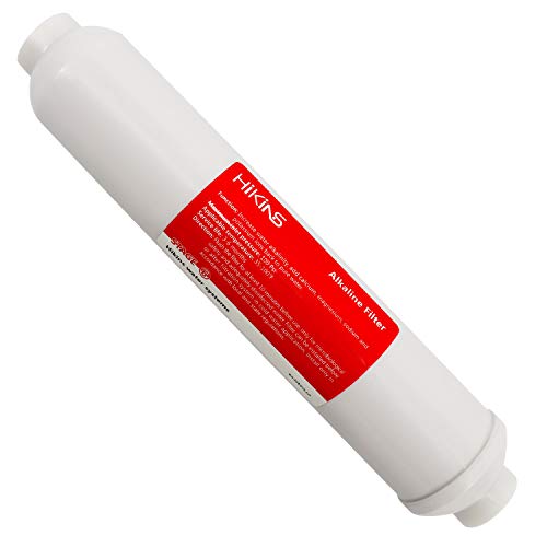 HIKINS10” PH+ Alkaline Water Filter Replacement Cartridge with Natural Mineralized Ball & Calcite