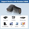 10 PZS Adaptador Acoplador HDMI con Baño de Oro, Acoplador HDMI de Alta Velocidad Hembra a Hembra Negro 8