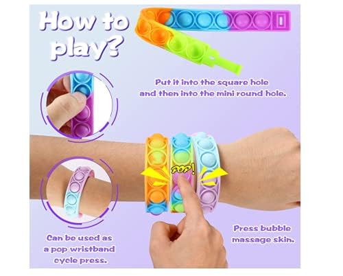 Anneaux Sensoriels Anti-stress - Lot De 4 En Silicone, Couleurs Et Tailles Variées - Pour Enfants Et Adultes