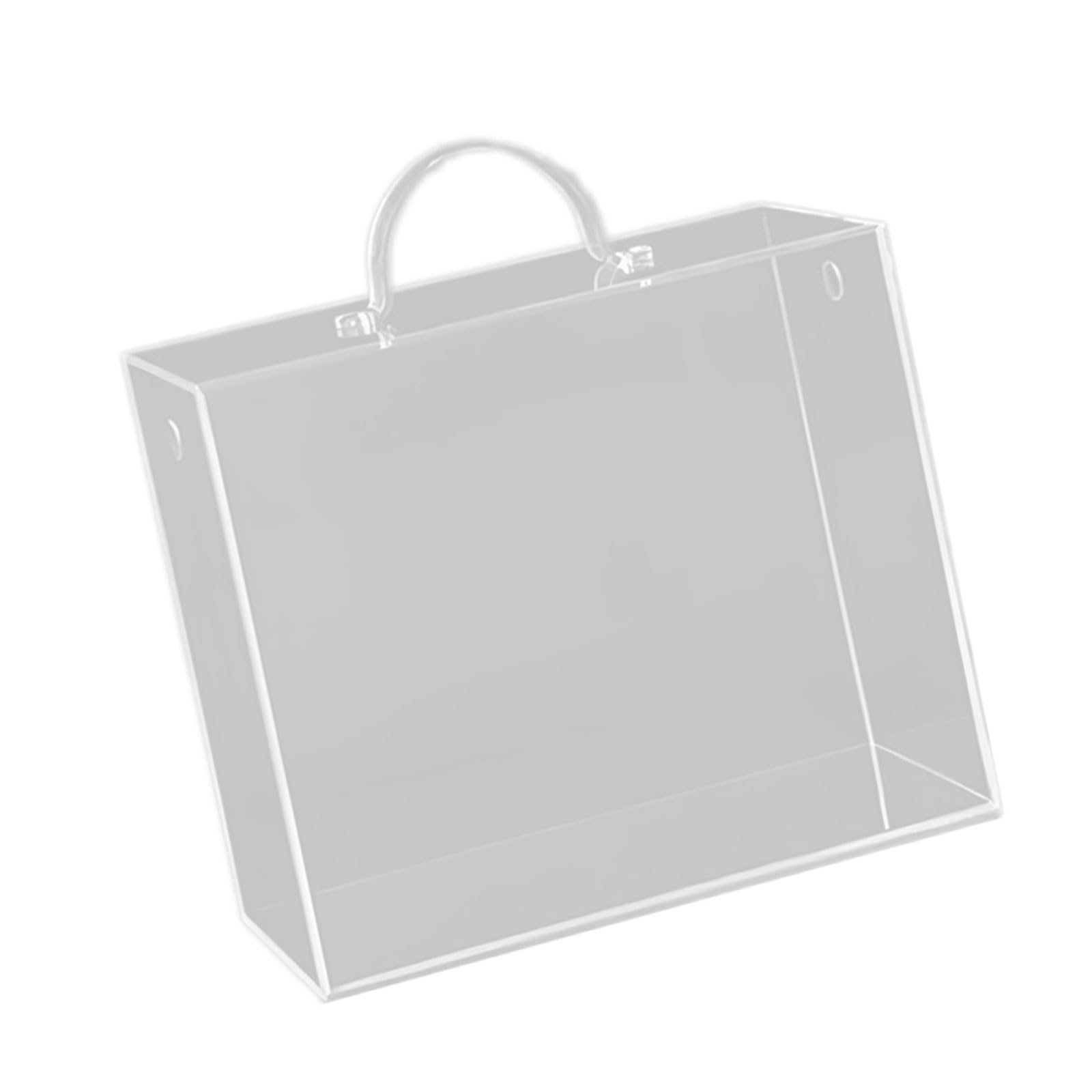 Piceioep Unique Clear Handheld Box Square Flower Holder Suitable for Floral Arrangements and Festival Presentations Modern Flower Container