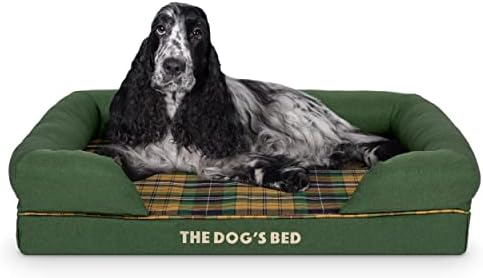 The Dogs Bed Orthopaedic Dog Bed Heritage Collection XL Blue/Red Waterproof Memory Foam Dog Bed