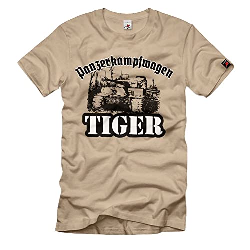 T-shirt Char de combat Allemagne Division couleur sable en taille M