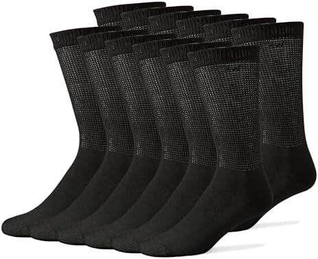 PhysiciansChoiceDiabeticSocks - Diabetics socks for Men & Women - Stretchable Neurosocks - Seamless Crew Socks - 12 Pack