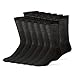 DIABETIC SOCKS,12 PAIR,CREW 13-15,PLUS SIZE,BLACK,PHYSICIANS CHOICE
