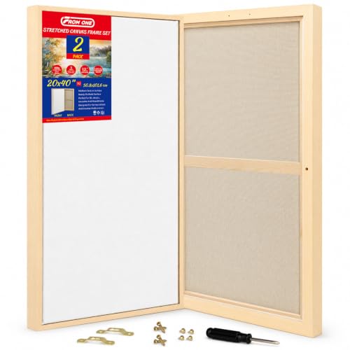 2 Pack 20 x 40 inch Floater Frame Canvas –Gallery Wrapped Canvas Set