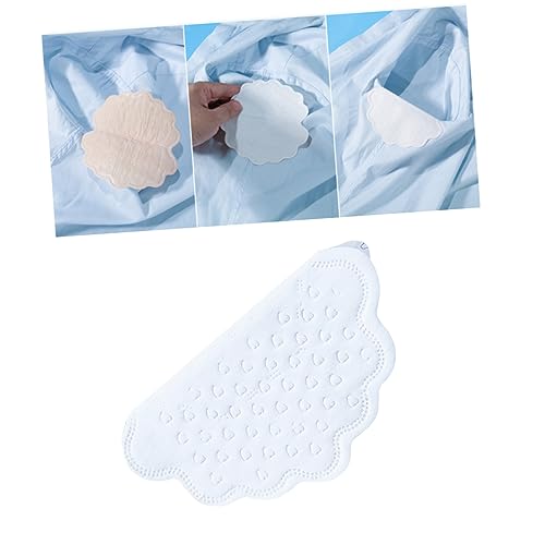 Healvian 10piezas Almohadillas Desechables Para Axilas Ultra Finas y Transpirables Pegatinas Absorbentes Para Sudor De Axilas Blancas Fáciles De Usar y Confortables