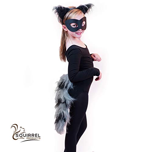 Raccoon Headband Ears And Tail Costume Accessory Set - Fits Adults And Kids #TOP3