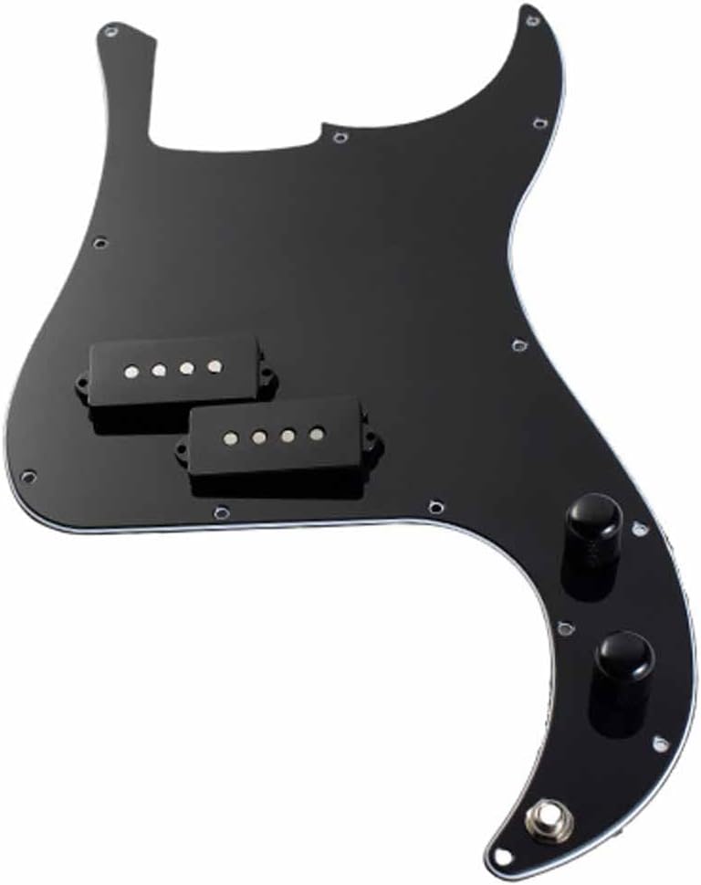Yukiomi Alnico 5 Pre-wired Loaded P Bass Pickguard With EVA Foam for FD Precision Bass Guitar Vintage Tortoise