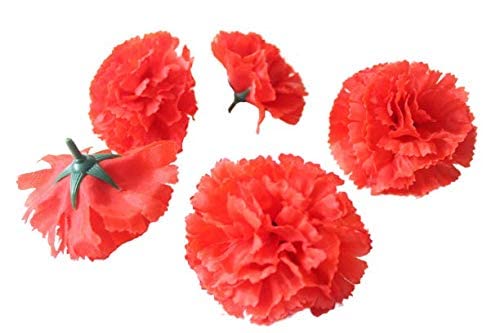 Artificial Loose Carnation Flower for Home, Workplace and Puja Decor (Red) Pack of 30 Pieces (Lite Pink)-image-30