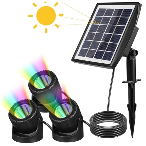 BESPORTBLE Illuminazione Subacquea Energia Solare Con Led Colorati Per e Laghetti Facile Installazione Resistente All Di Galleggianti Decorativo Per Esterni