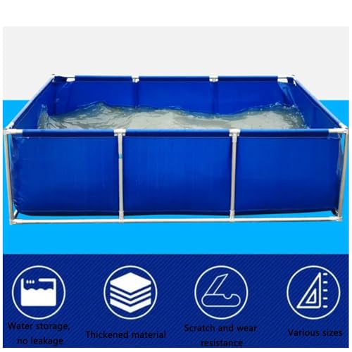 Réservoir d'eau de piscine hors sol avec support pliable pour extérieur - 5