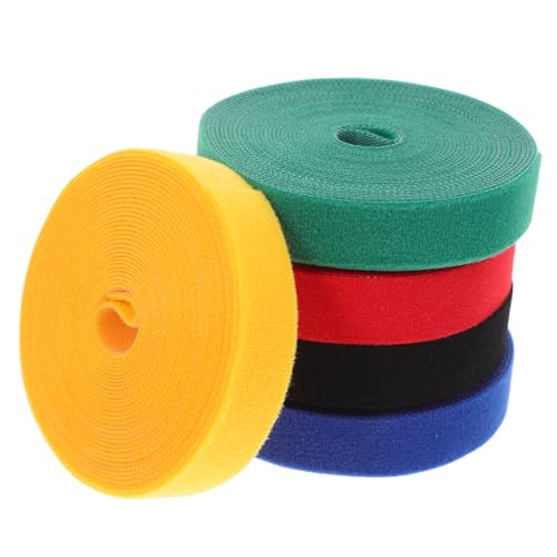 NAMOARLY Cord Ties Reusable 5pcs Classroom Carpet Marking Strips Fastener Straps for Cable Management and Cord Organization Bright Nylon Tape