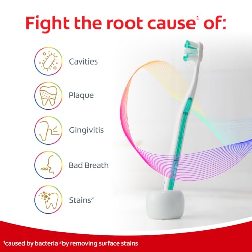 Colgate Total Foaming Clean Medium Toothbrush, White, 2 Pack - image 3