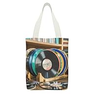 Premium Material: Crafted from high-quality canvas, this Canvas Tote Bag Single offers a soft yet sturdy feel, perfect for daily use and repeated carrying as a Reusable Tote Gift Bag. Spacious Dimensions: Measuring 12.6 inches in width and 15 inches ...