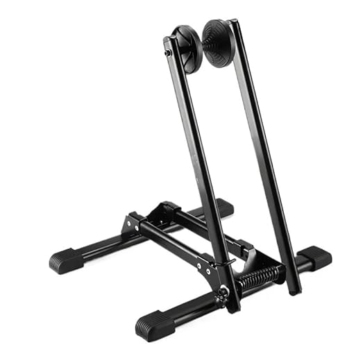 WANGSHAOWEI Bike Stand Bicycle Parking Rack Foldable Indoor Bike Storage Stand Repair Road Cycling Accessories(Double Pole Rack B)