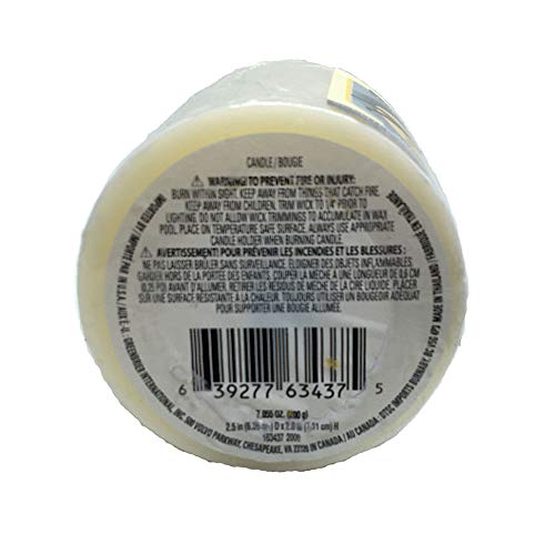 Luminessence Vanilla Scented Pillar Candle, 2.5" X 2.8" #TOP2