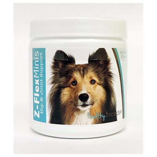 Healthy Breeds Shetland Sheepdog Z-Flex Minis Hip and Joint Support Soft Chews 60 Count