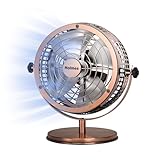 Holmes Heritage Desk Fan, 6-inch, Brushed Copper