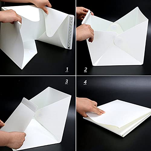 oneyuan 200/300 / 400mm Mini Mini Photostudio Dobrável Lightbox Fotografia Estúdio Softbox LED Light