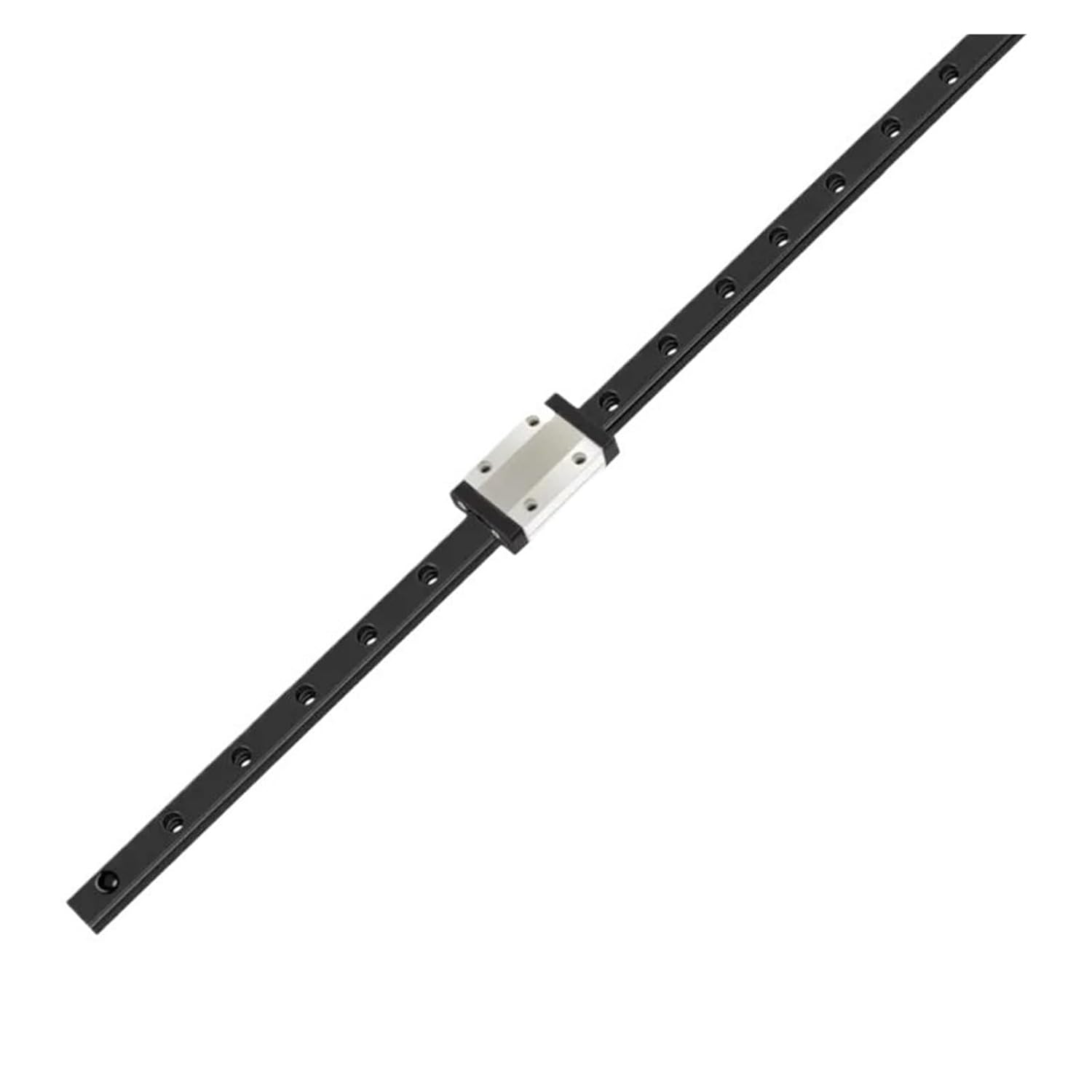 1 Black Linear Guide Rail 600mm to 1000mm, with 1 MGN15H Slider with Rust-Proof Black Treatment(700mm)