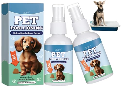 ZLXFT Spray de Entrenamiento para Orinal para Mascotas,2pcs Aerosoles de Entrenamiento para Mascotas,Líquido de Entrenamiento de Inodoro para Mascotas,Espray de Entrenamiento para Orinal de Perros