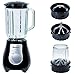 MAXELLPOWER BATIDORA DE Vaso con PICADORA ELECTRICA 800W Jarra 1,5L Cristal Colores Garantia MP-BV105XL (Negro)