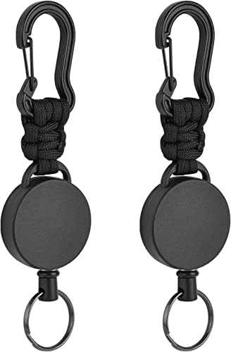 Hifot Porte-badge avec Yoyo et Cordon Rétractabler, Marbre Porte Badge