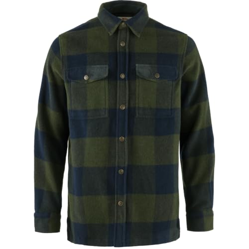 Fjallraven Canada Men's Long Sleeve Shirt, Wool Blend - Regular Fit