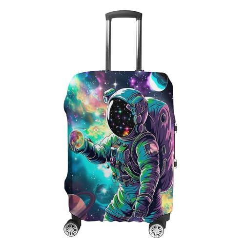 Planet Astronaut Travel Suitcase Protector Luggage Cover Protective Washable Anti-scratch Baggage Cover